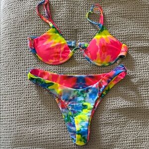 Vibrant Tie-Dye Bikini Set